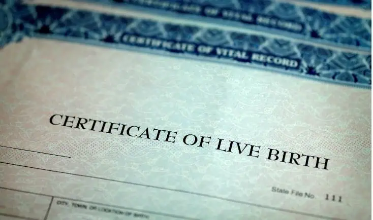 birth certificate